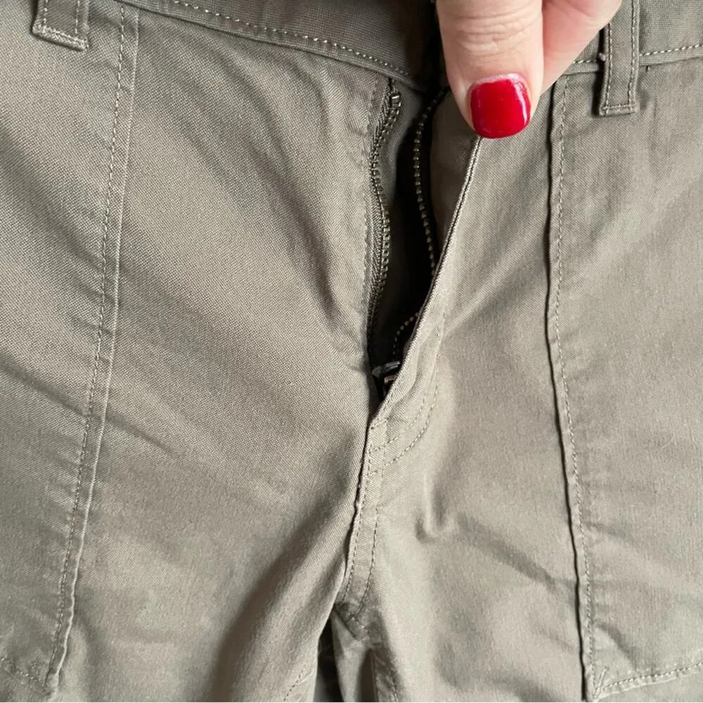 Mountain Hardware Khaki Pants Size 10 Dark Tan Hiking Pants 30 Inseam - Image 9