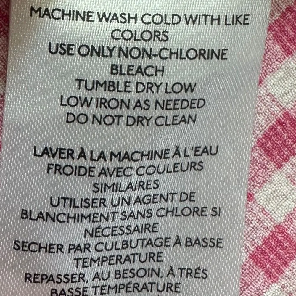 Urban Outfitters Large Pink Gingham Skater Skirt Retro Picnic‎ Vibes - Image 4