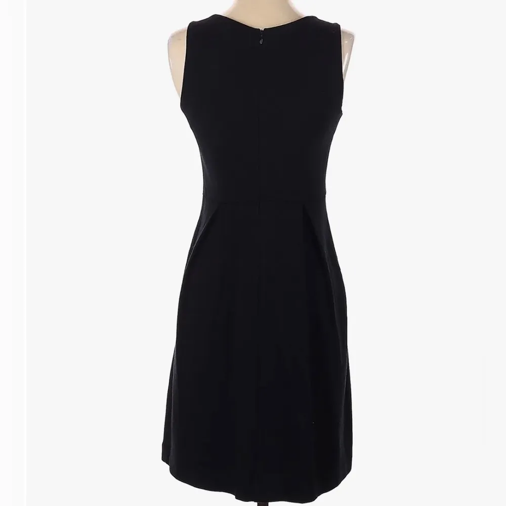 black pleated black a line dress size 2 - Image 2