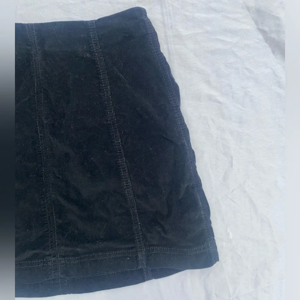 free people modern femme black corduroy skirt - Image 3