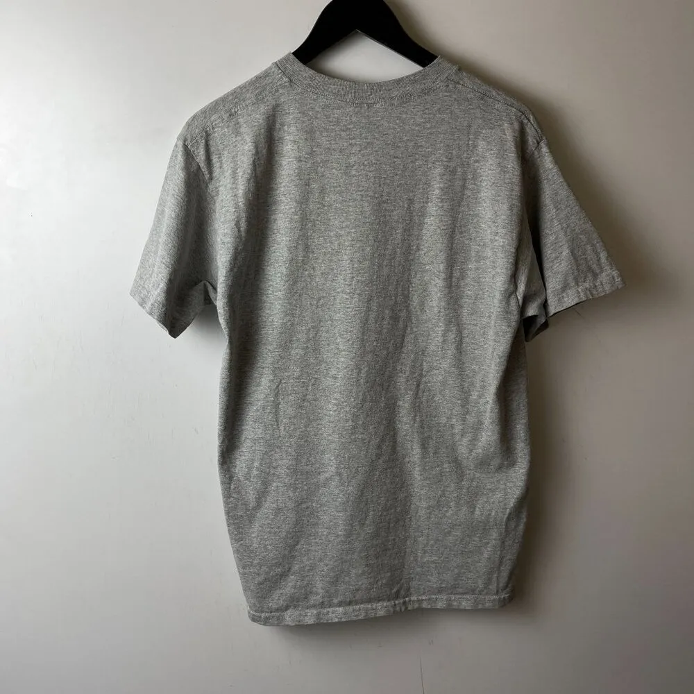 Vintage New York T Shirt Gray Large L Destination Embroidered Tee Cotton Solid - Image 3