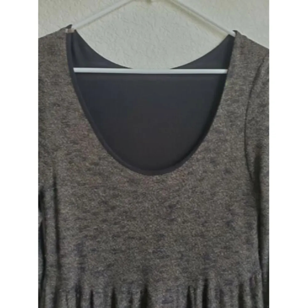 Final Touch Floral Dress Large Black Speckled Layered Skirt A‎ Line - Image 2