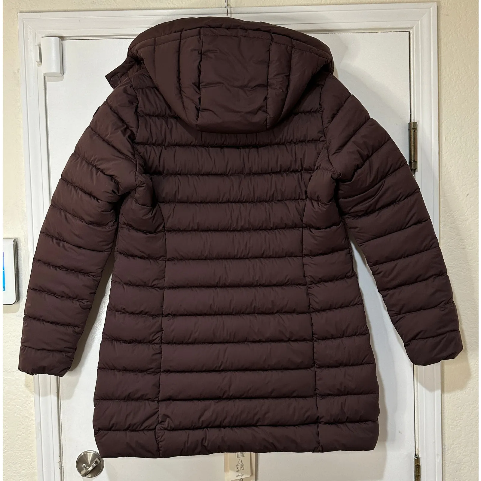 Save the Duck Dorothy Hooded Puffer Coat Ruby Red Size Large/XL NWT Form Fitting - Image 12