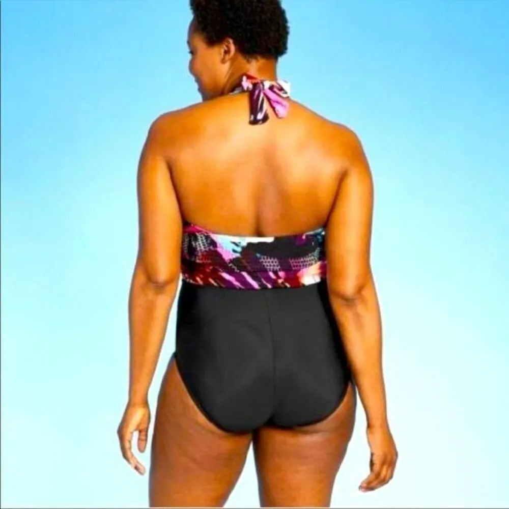 Aqua Green one piece swimsuit size small - Image 2