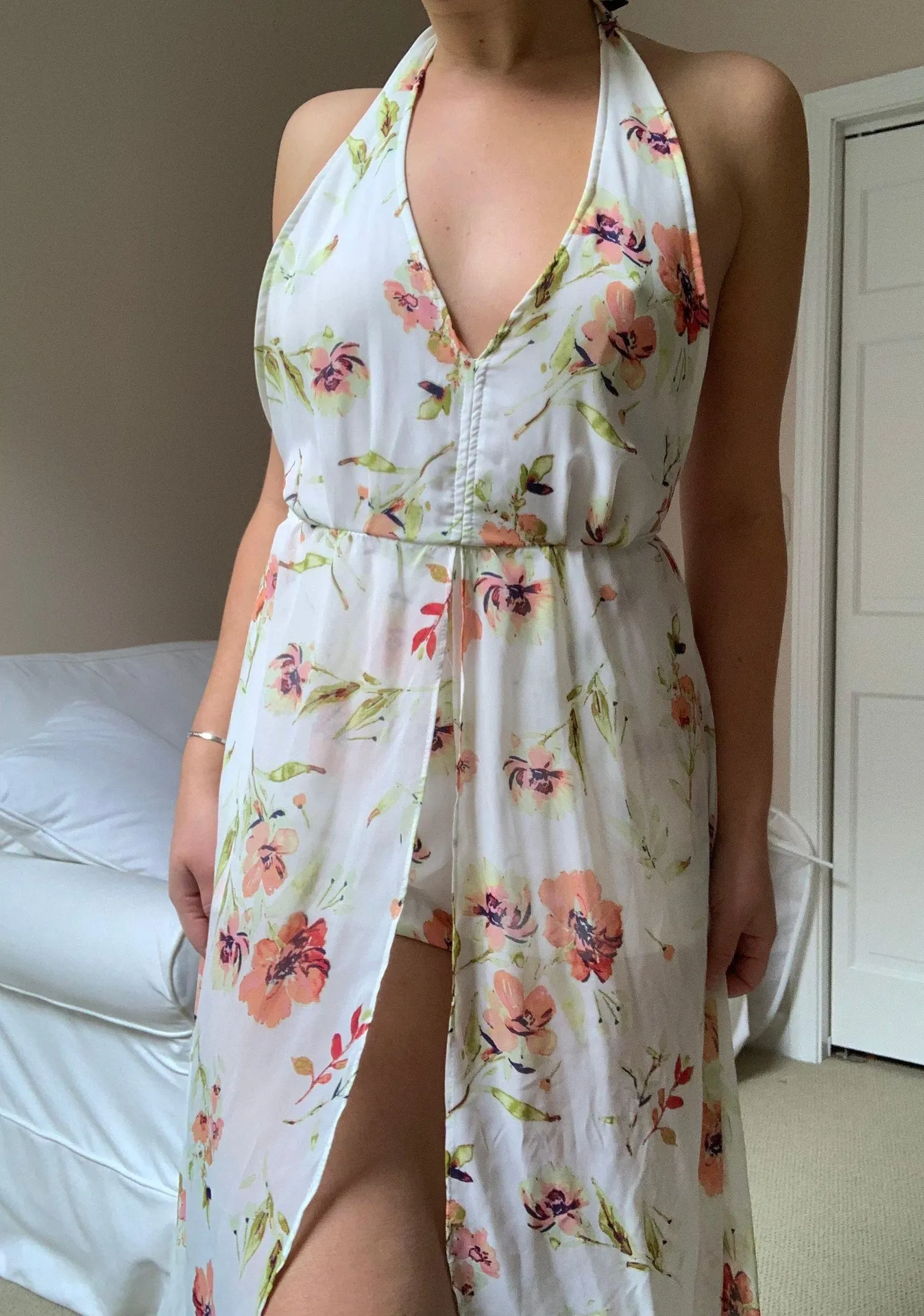 Shinestar Floral Halter Maxi Romper  - Image 3