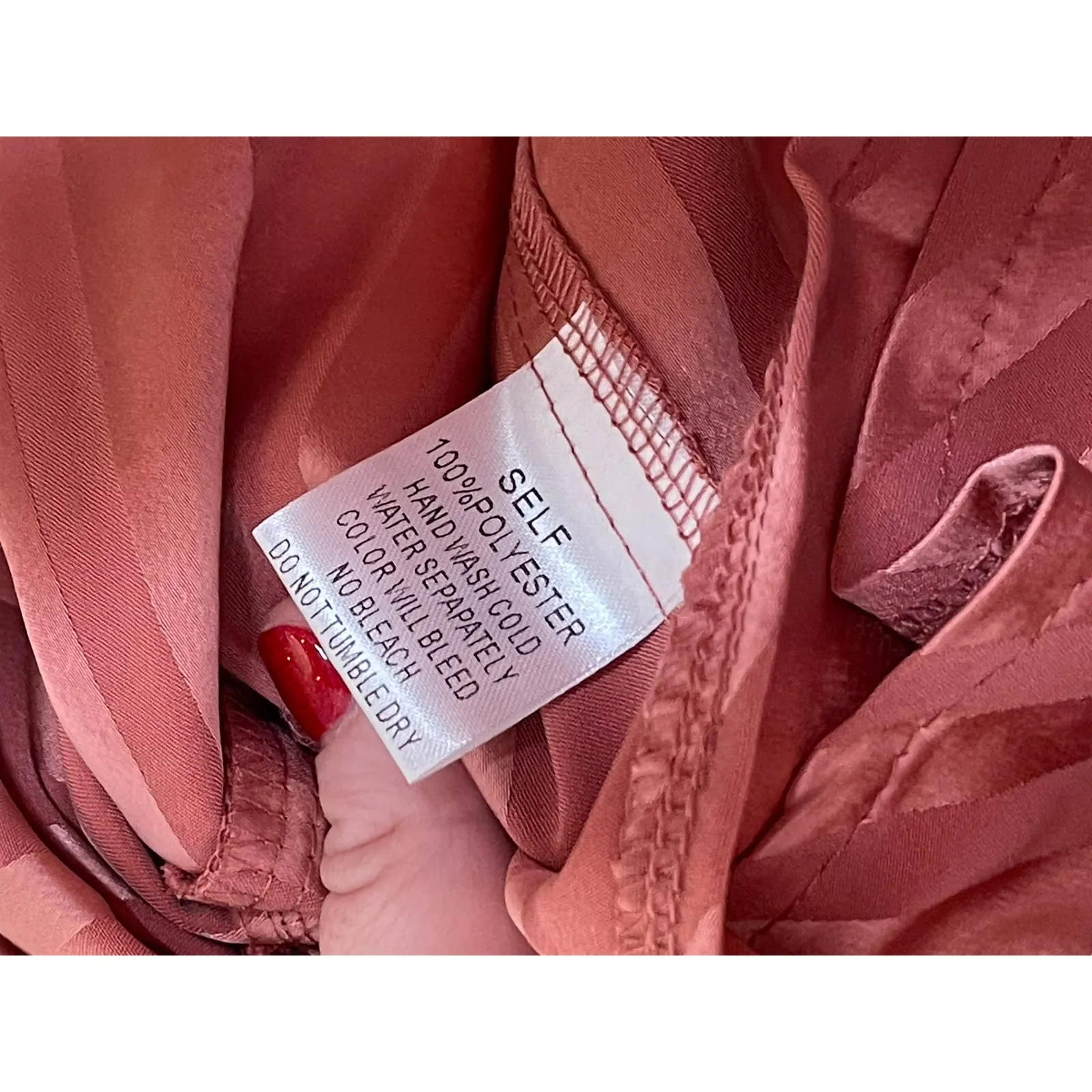 Pinch Women Cami Tank Top Ruffle Tiered‎ Trim Striped Metallic Pink Medium NWT - Image 6