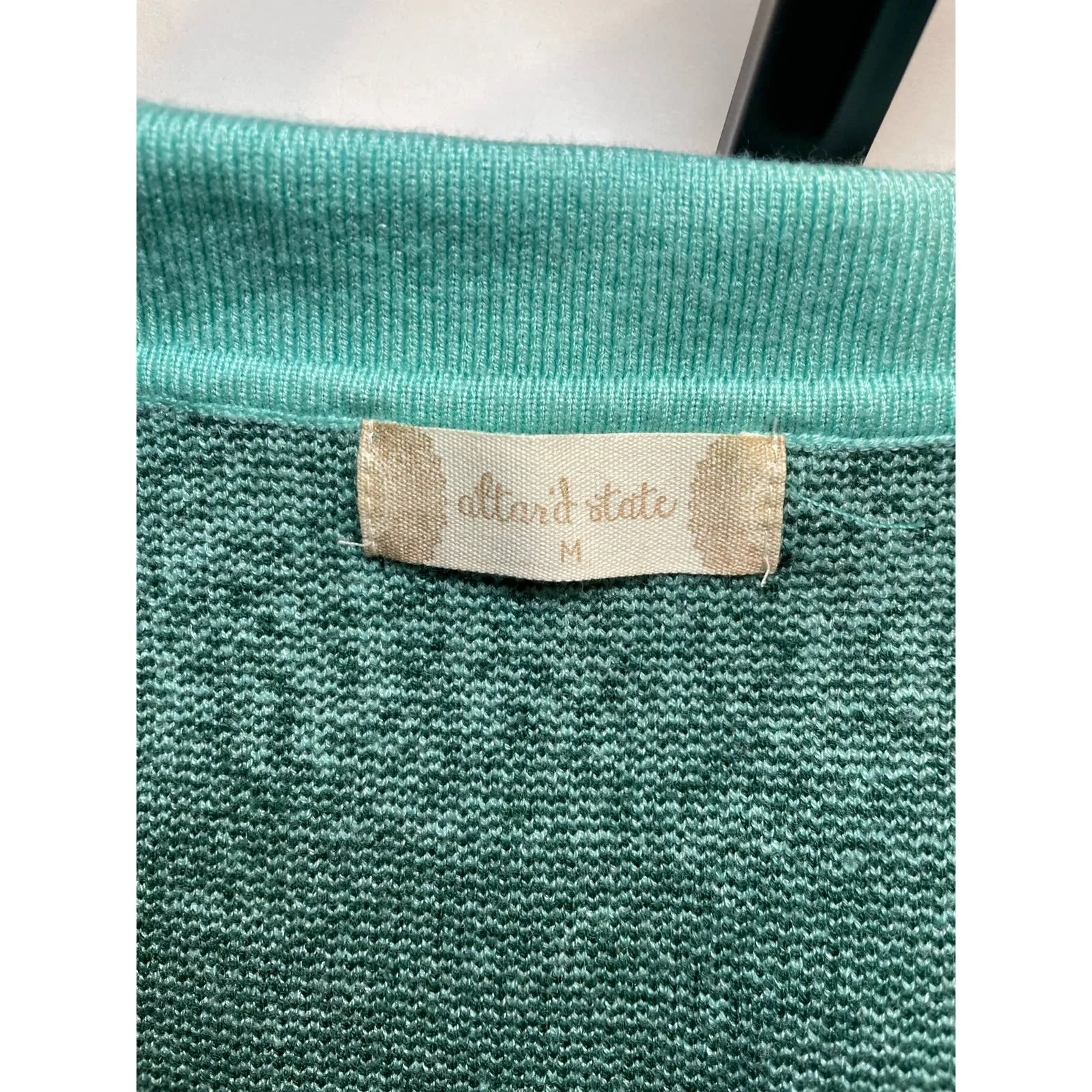 Alter’d‎ State Cropped sweater SZ Med Green - Image 6
