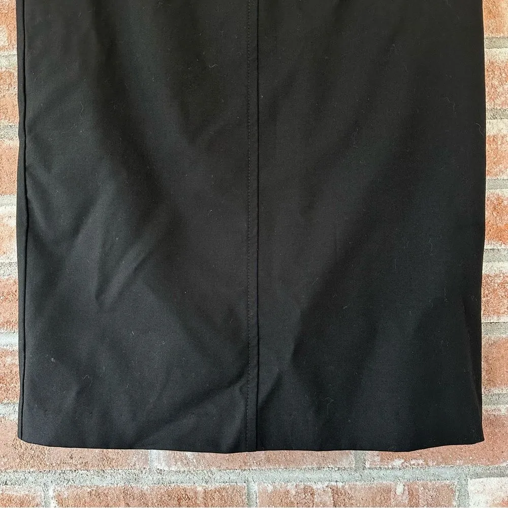 Trina Turk Virgin Wool Pencil Skirt Knee Length Women’s 4 Black - Image 3