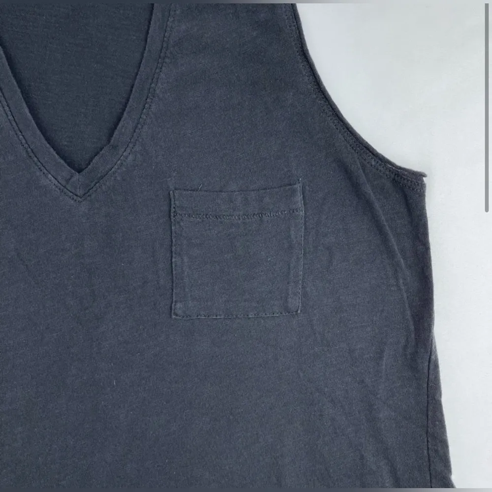 Madewell Whisper Cotton V-Neck Pocket Tank - Image 7