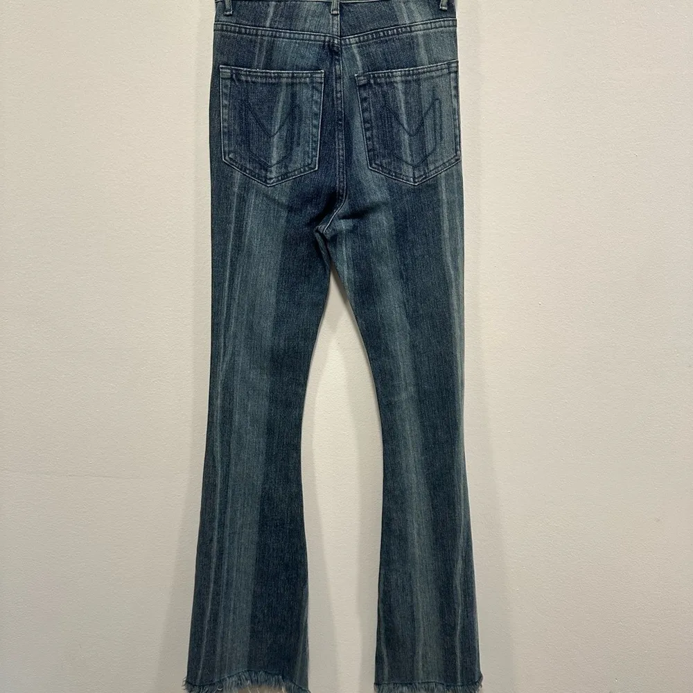 Show me your mumu flare bell bottom high rise blue jeans! - Image 5