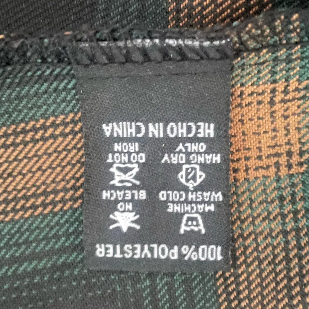 DIXXON Women’s Brownnell’s Flannel Shirt Plaid Green Gold Medium NWOT - Image 6