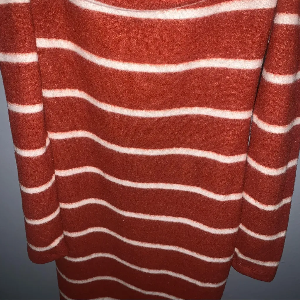 NWT lulus orange striped off shoulder dress - Image 7