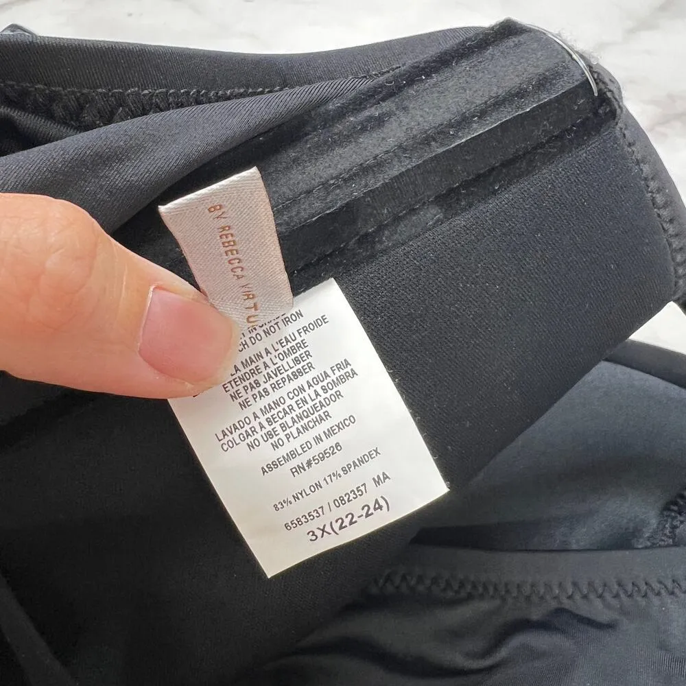 Becca ETC Asymmetrical Wrap Tankini Top Size 3X (22 - Image 5