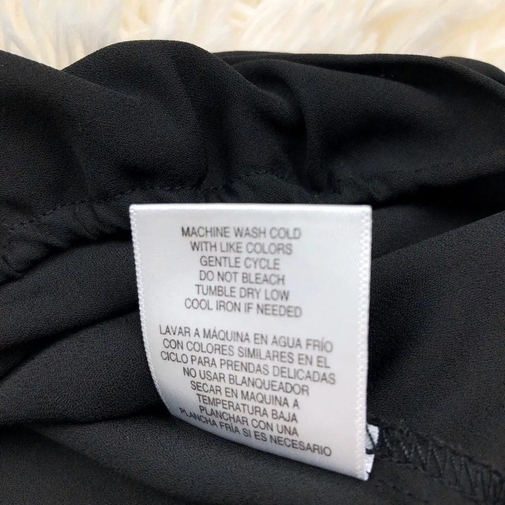 Nicki Minaj  Black Spaghetti Strap Flowy Crop Top Size XS - Image 7