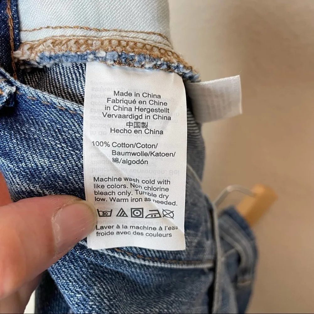 Madewell Rigid Denim A-Line‎ Mini Skirt in Hughes Wash Size 24 - Image 8