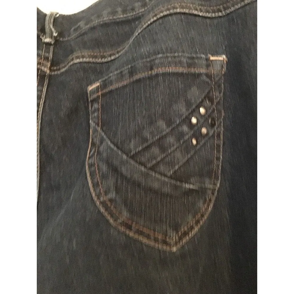 Nine West Women's Capri Crop Blue Denim Jeans Bottoms Size 10 - Image 10