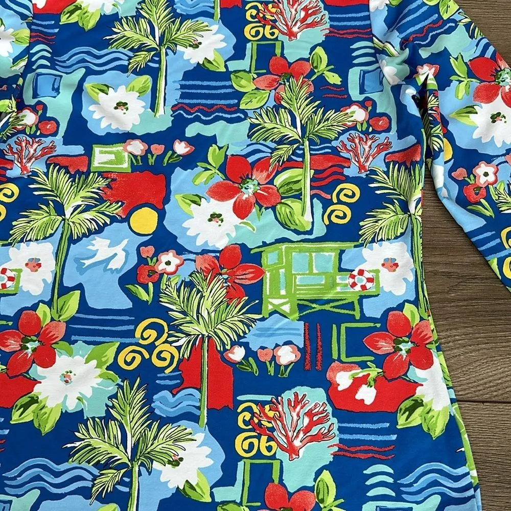 J. McLaughlin Catalina‎ Cloth Wavesong Tee Shirt Multicolor Size Small - Image 6