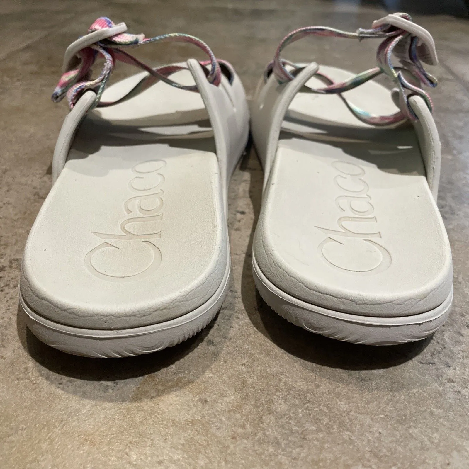 Chaco Women's Chillos Sandal Slide Light Tie Dye Size 9 Adjustable Strap - Image 8