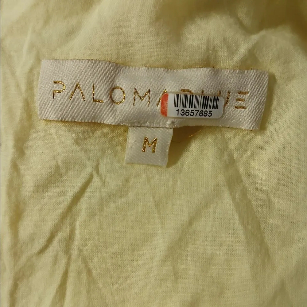 Paloma Blue Evie Women's Spring Dress Medium Yellow Floral Boho Cottage Fairy - Image 7