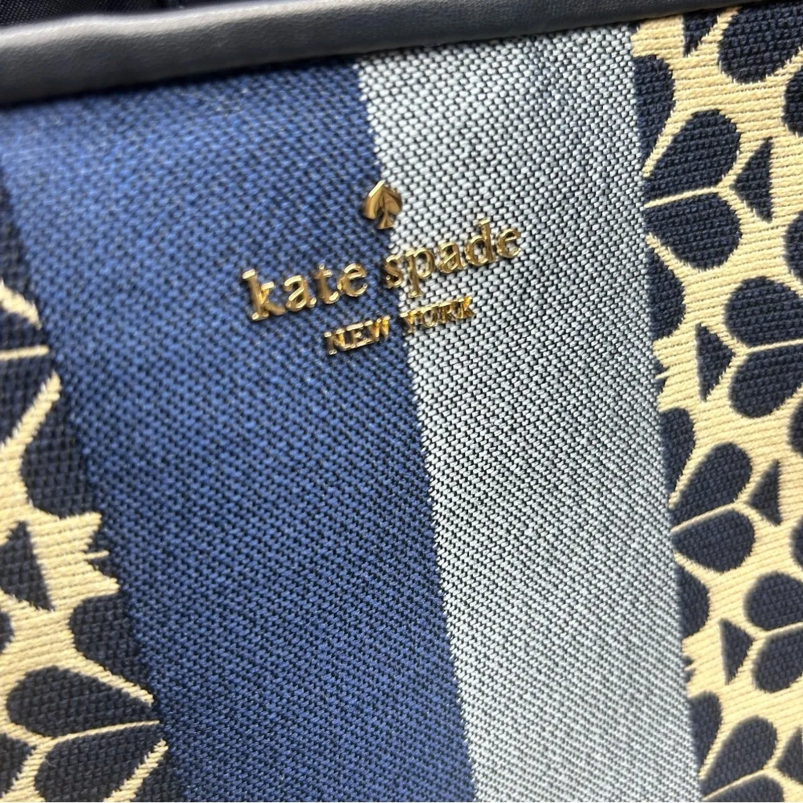 Kate Spade Floral Everything Tote Blue Medium Crossbody Strap & Top Handle NWT - Image 6