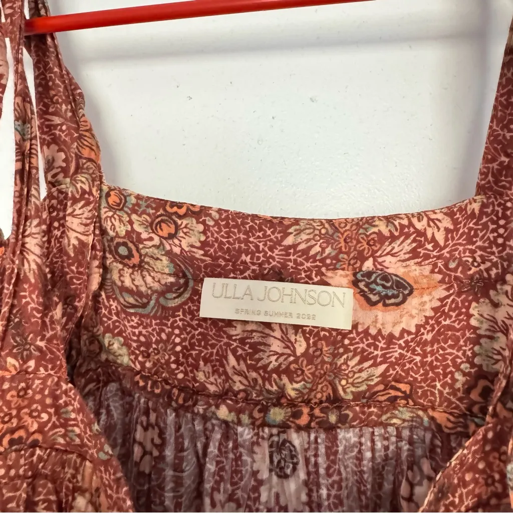 Ulla Johnson Cordelia Dress Rosebud Floral Midi Dress - Image 7