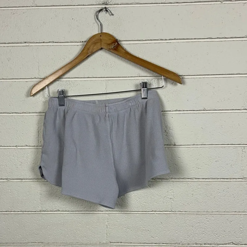 Brandy Melville Purple Waffle Knit Shorts one size - Image 2