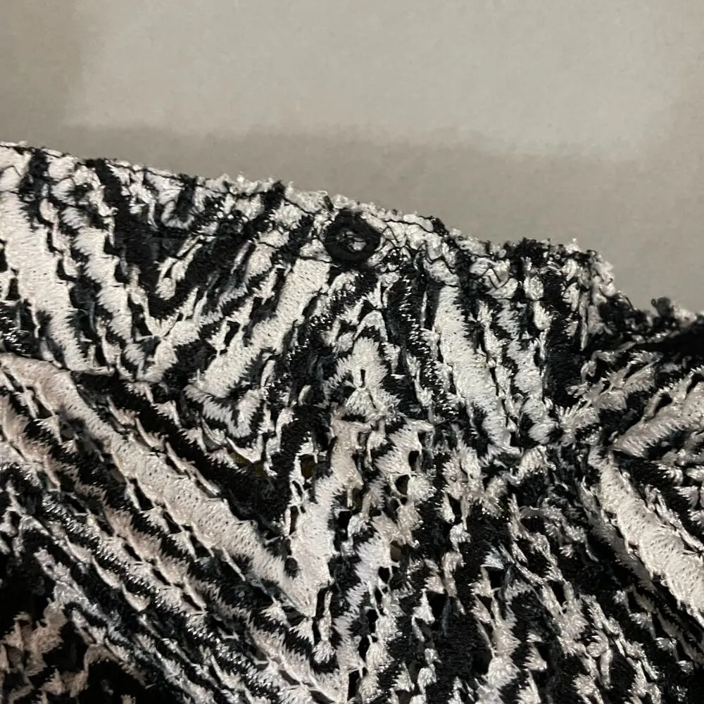 Ramy Brook Taytum Spacedye Chevron Knit Side Slit Swim Cover-Up XS NO DRAWSTRING - Image 14