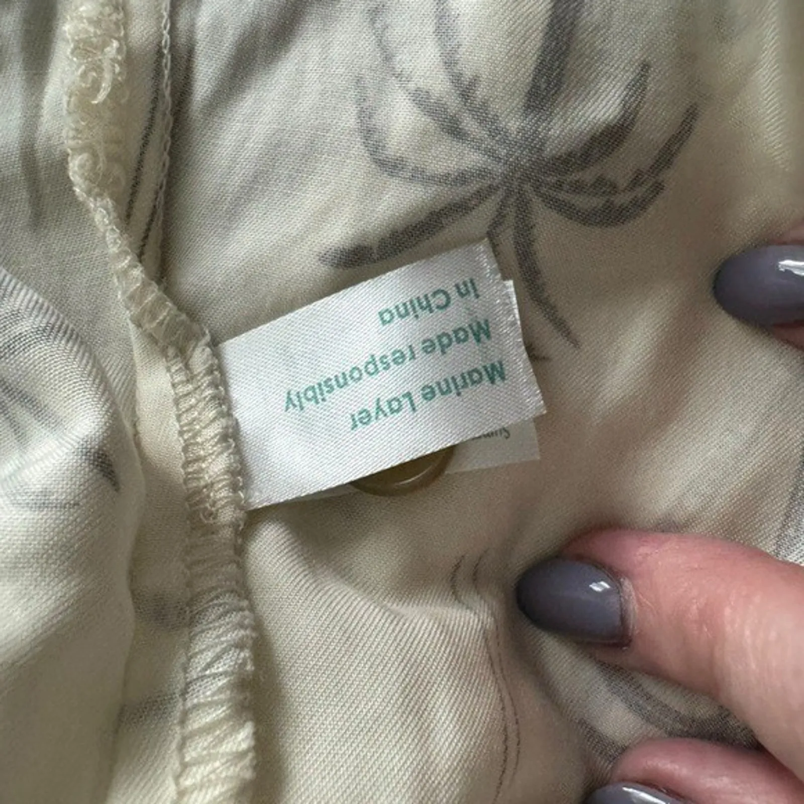 MARINE LAYER - Camila Print Mini Palm Dress Sz M - Image 6