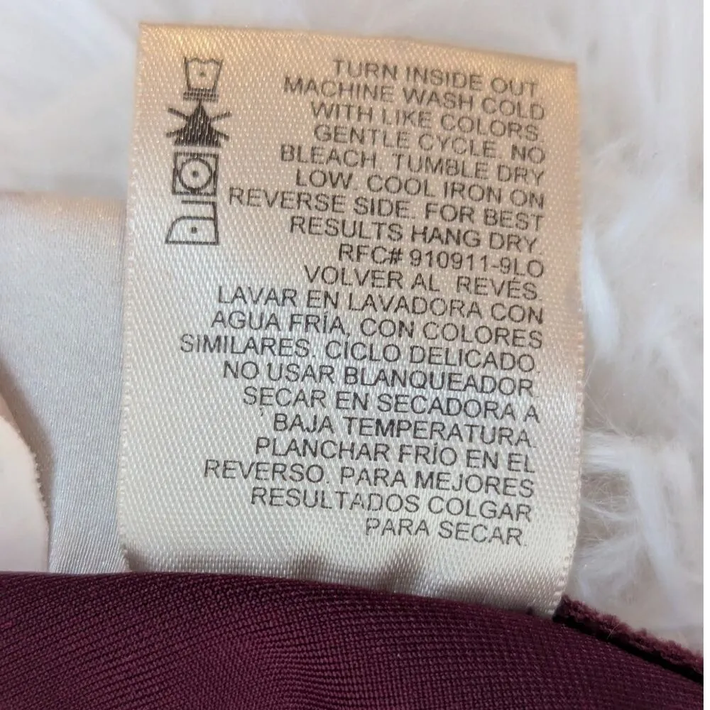 Y2K Vintage Velvet Sleeveless Midi Dress Kathie Lee Maroon Size M Red Size M - Image 4