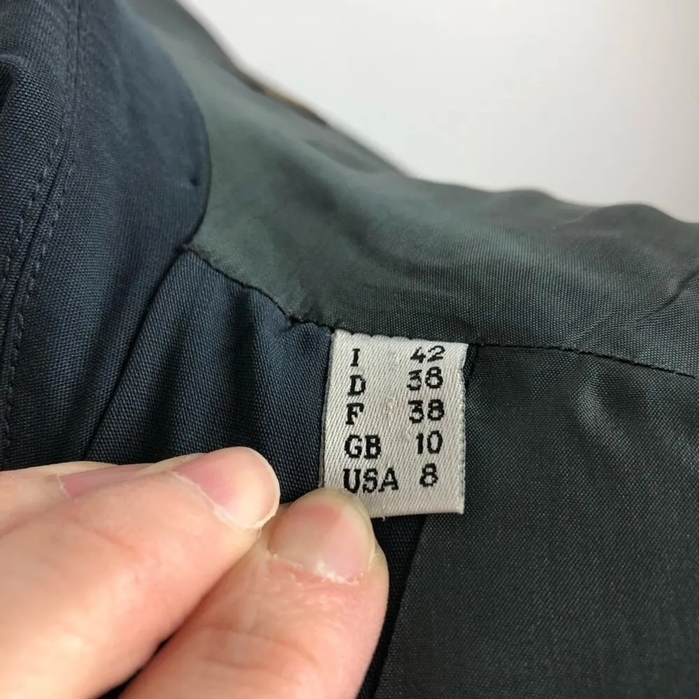 Narciso Rodriguez Dark Teal Blue Blazer Jacket made in Italy from 100% wool 8 - Image 12