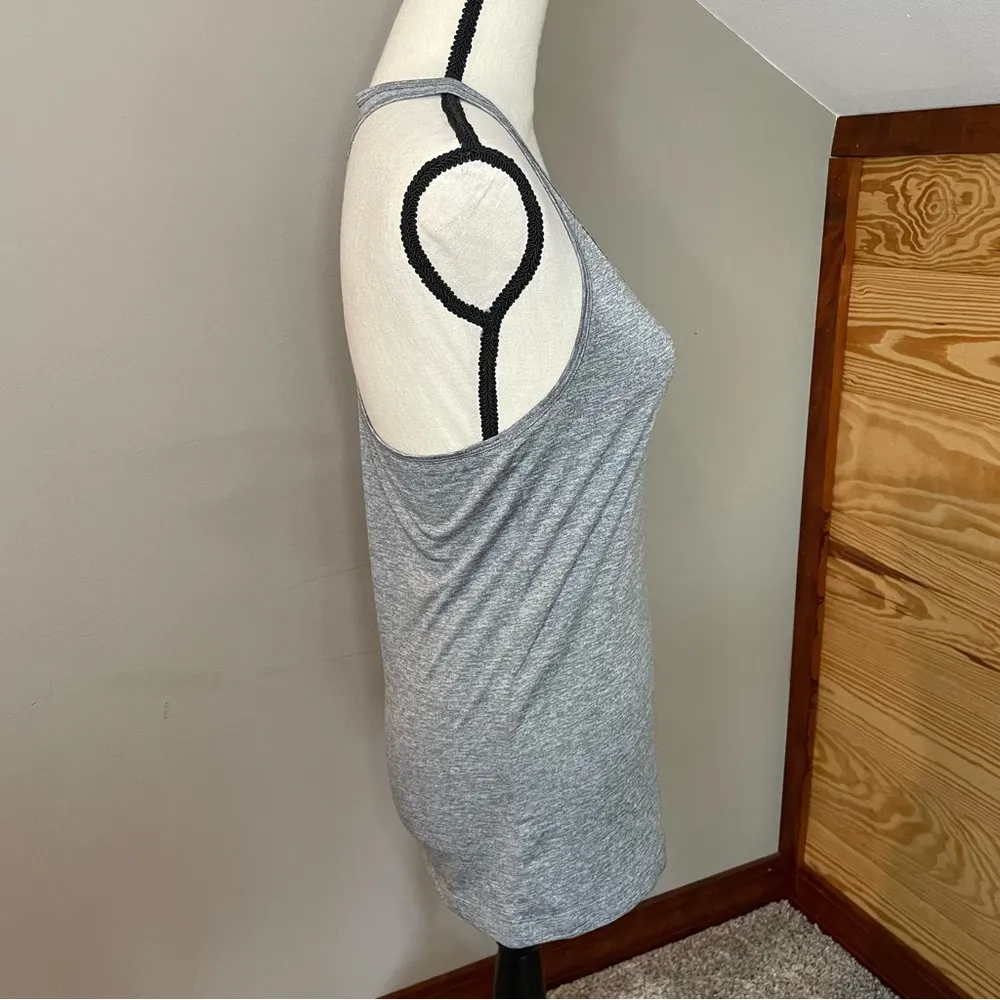 Bcg  Grey Racerback Sleeveless Activewear Tank Top Small - Image 2