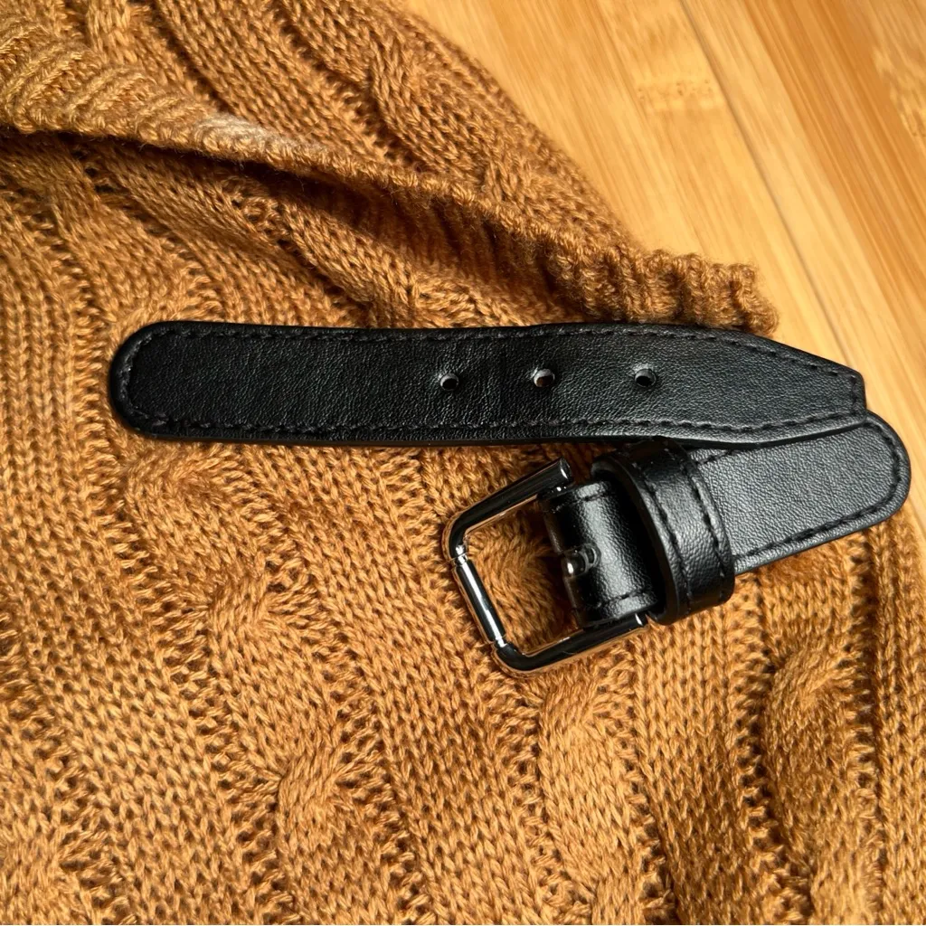 Jessica London Women Minimalist Neutral Pullover Faux Wrap Buckle Dress|Sz:18/20 - Image 10