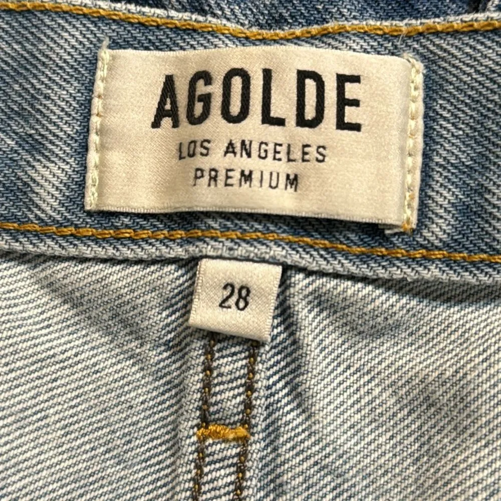 AGOLDE Parker vintage cut off shorts in swamp meet size 28 - Image 9