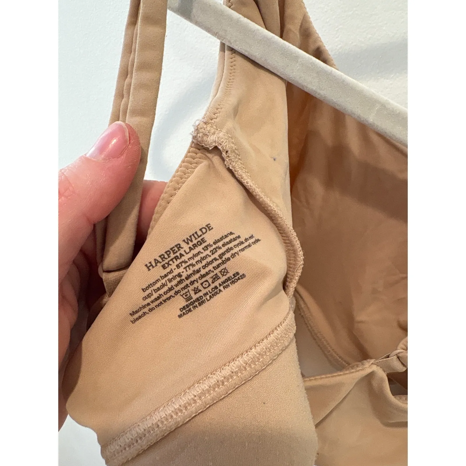 Harper Wilde The Bliss Lightly Lined Bralette Nude Extra Large Tan Size XL - Image 4