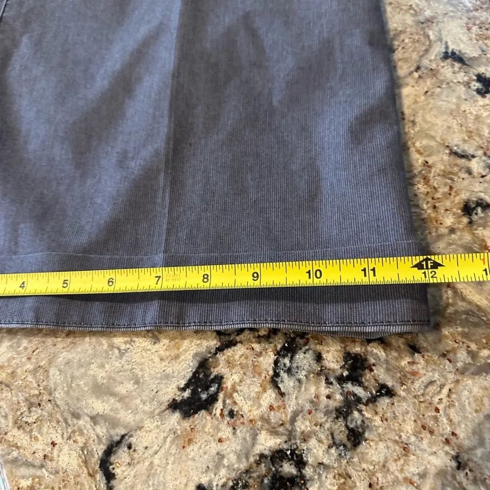 Sonoma Size 14 Wide Leg Cuff Gray Pants Dressy Pleated Leg Stretch - Image 9