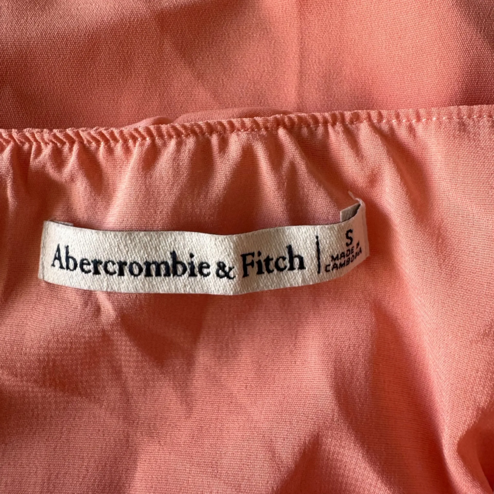 Abercrombie -  Coral Maxi Skirt Flowy Slit Style Sz S - Image 6