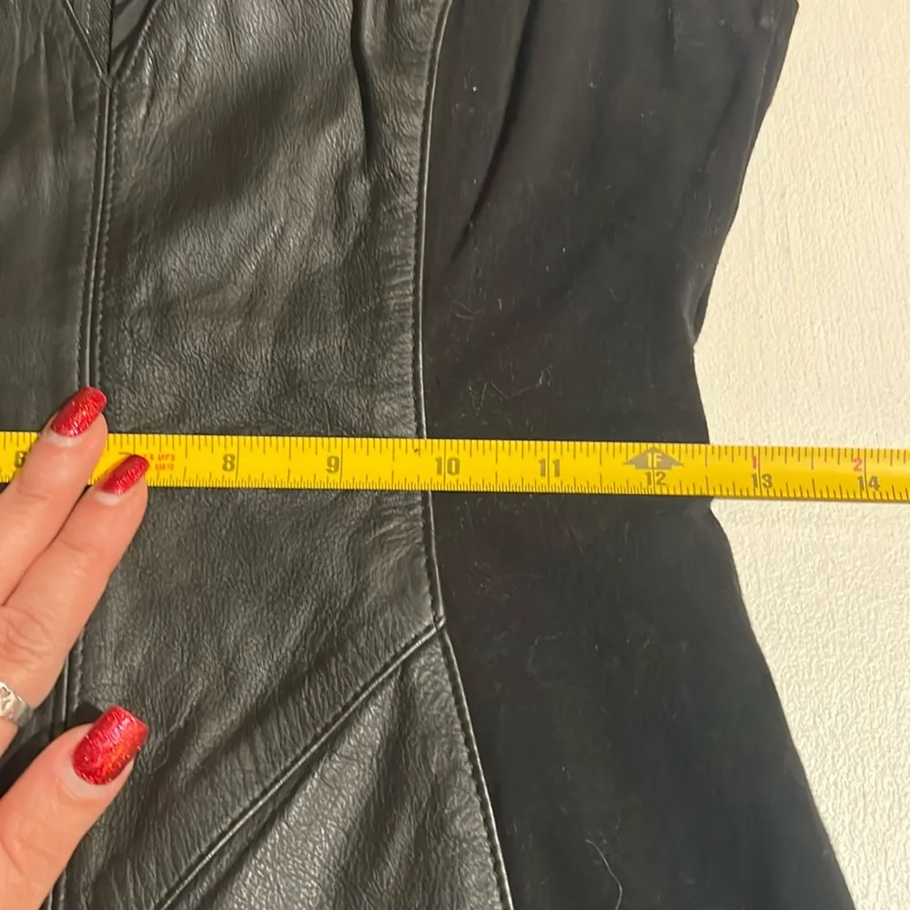 Wilson’s leather dress women’s size medium. Biker, sexy, dark romantic 80’s - Image 9