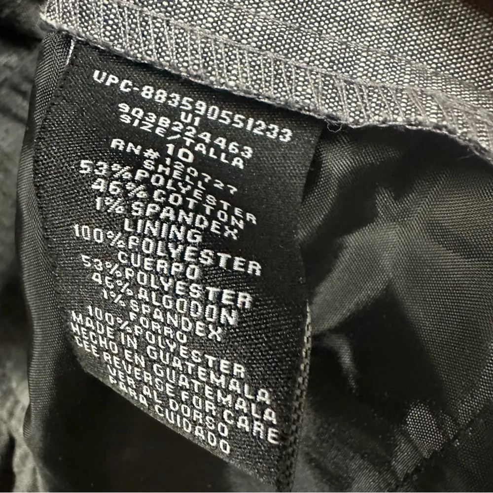 Harve B Gray Ruffle Crop 3 Quarter Sleeve Belt Loop Blazer Jacket Womens 10 - Image 3