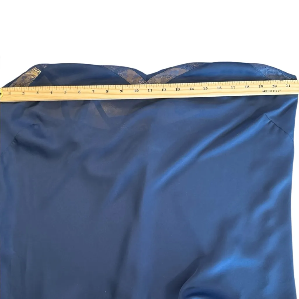 SOMA Charming Nights Lace Trim Cami Ink Blue Size XL NWT - Image 4