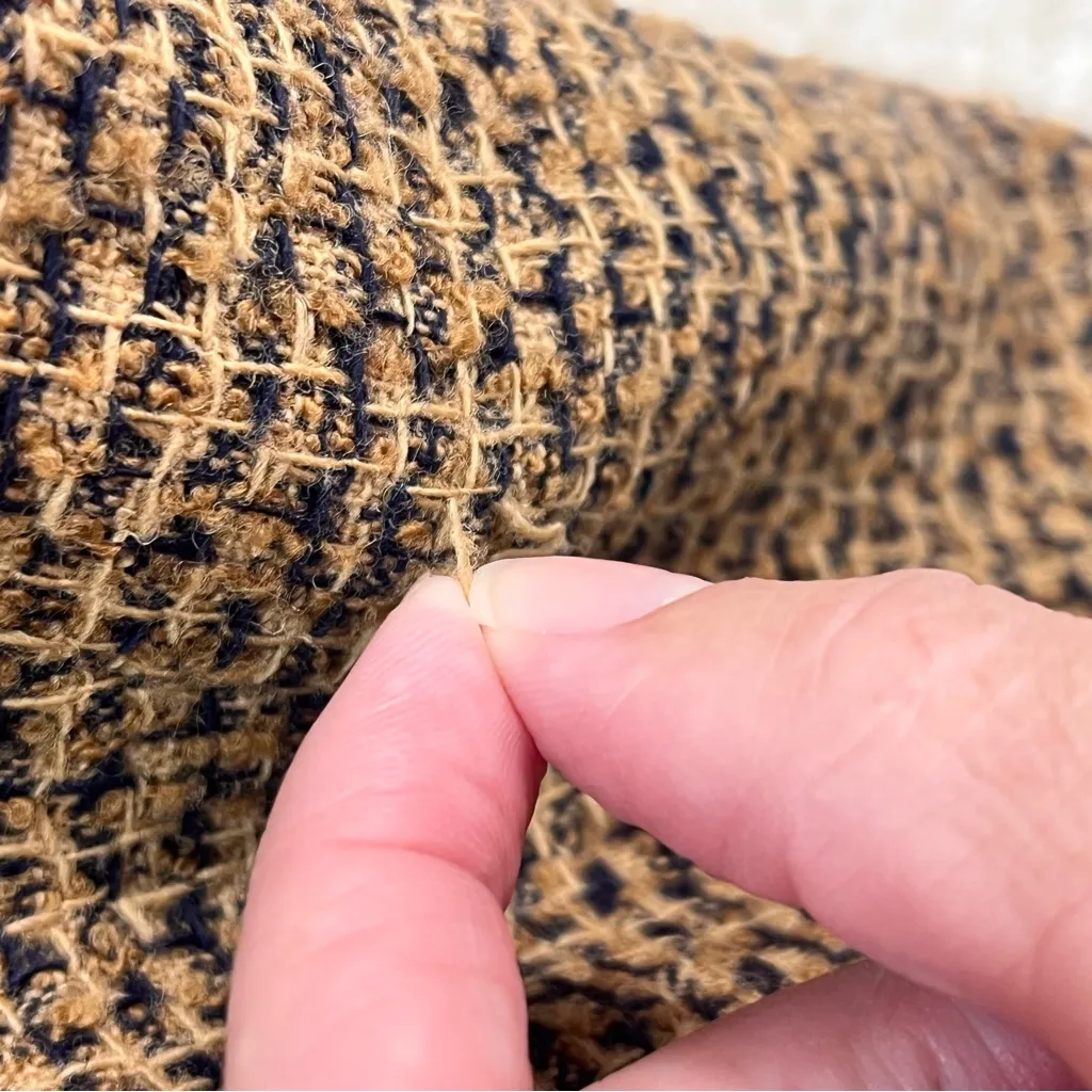 Imperfect vintage tweed blazer Rena Rowan for Saville button down pockets - Image 5