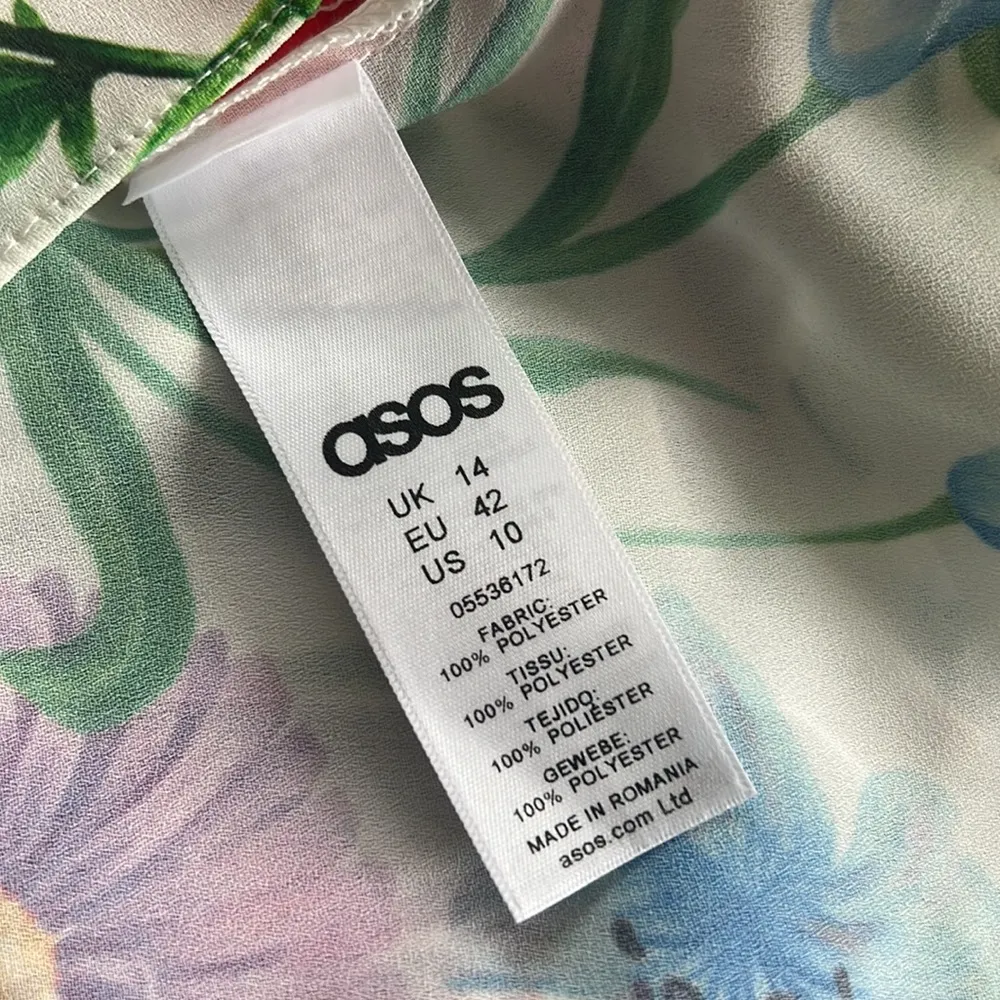 ASOS Cold Shoulder Garden Floral Blouse Size 10, New w/o Tag - Image 9