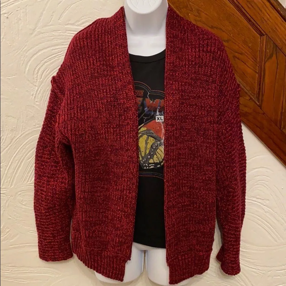 NWT FREE PEOPLE High Hopes Cardigan - Plum Blossom - Image 7