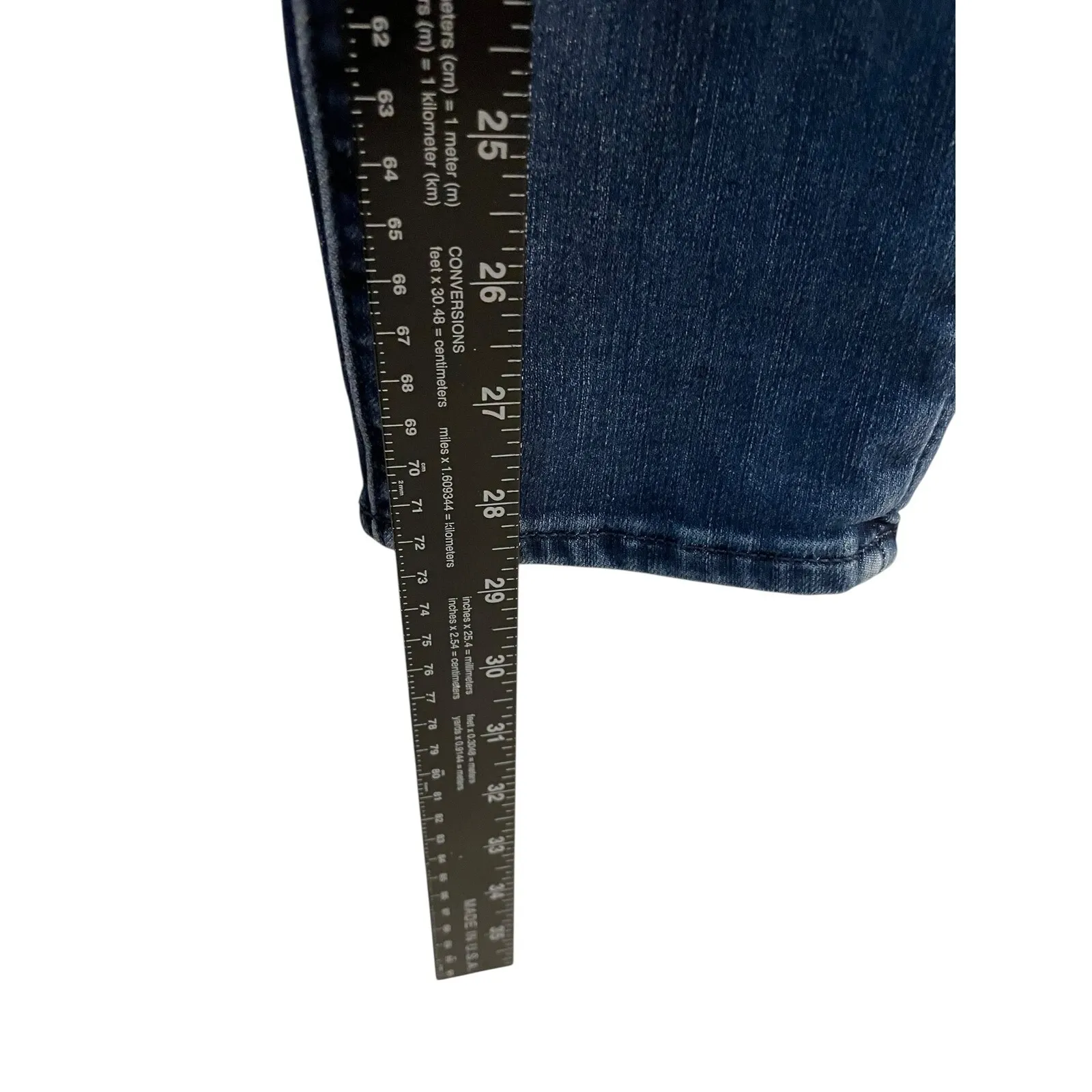 Athleta Skinny Jeans High Rise Dark Wash Denim‎ Everyday Casual Size 2 - Image 6