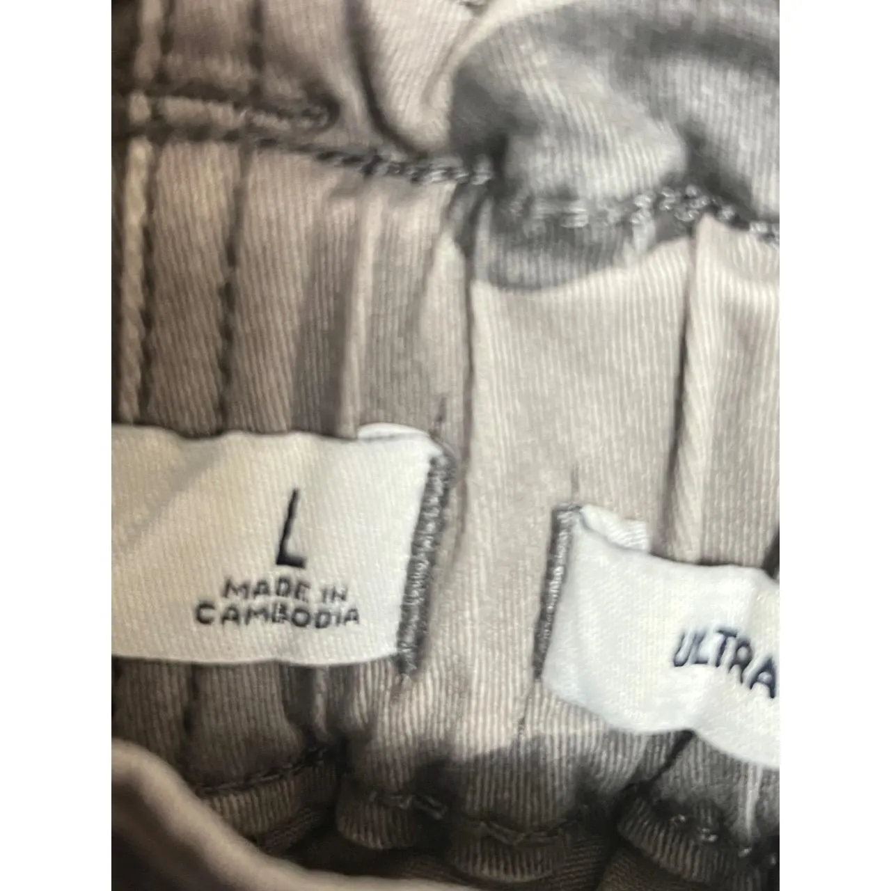 Hollister Jogger Pants Womens Large Gray Camo Ultra High-Rise Tapered - Image 5