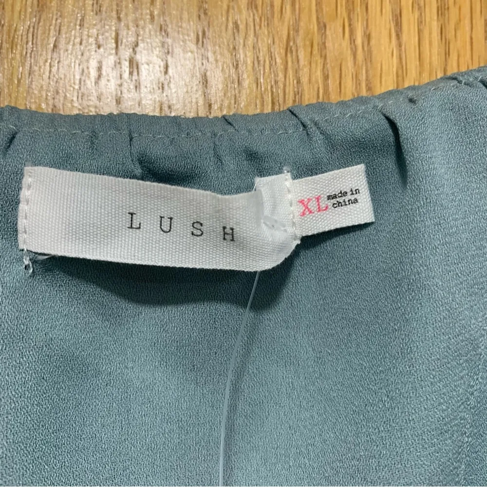 Lush Pleat Lace Camisole in Sage - Size XL - Image 3