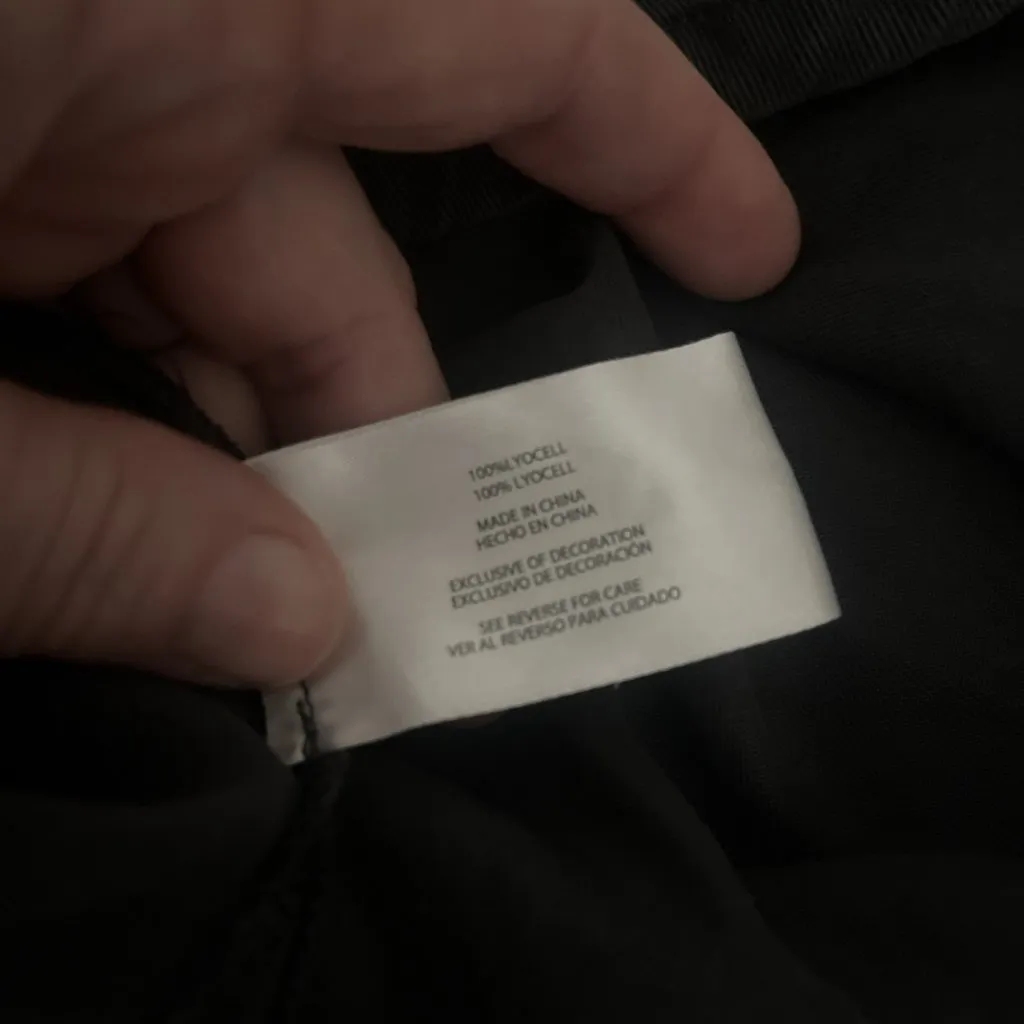 Gap Women L Gray Pockets Lightweight Relaxed Fit Lyocell Popover T-shirt Dress - Image 4