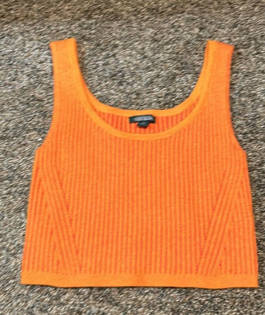 Orange Sweater Tank - Image 2