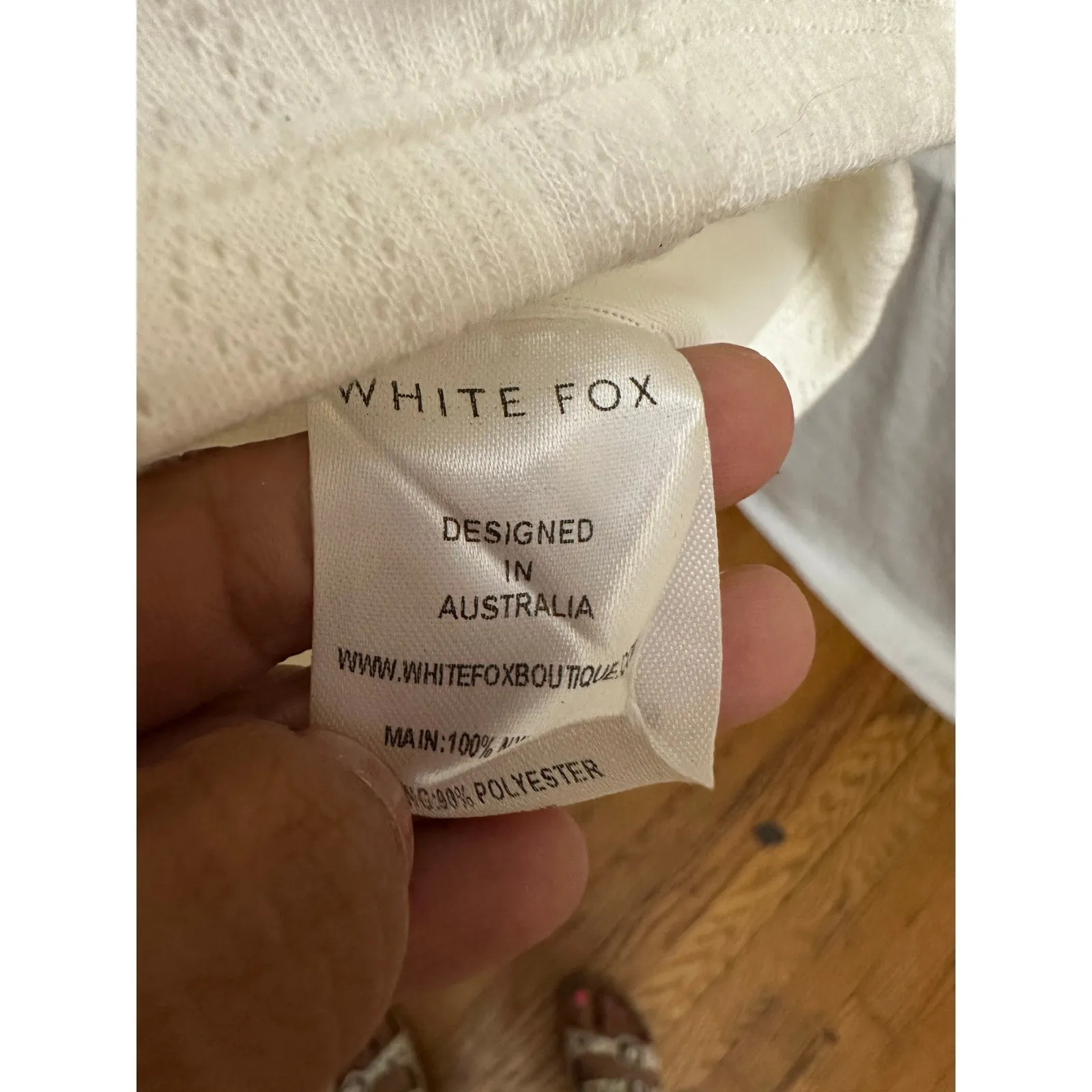 White‎ Fox Boutique Ain’t Safe Mini Dress Size XS White NWT - Image 12