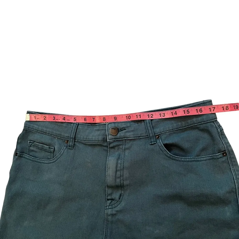 BDG Urban Outfitters High-Rise Teal Denim Shorts | Blue/Green | Size: 32 - Image 7