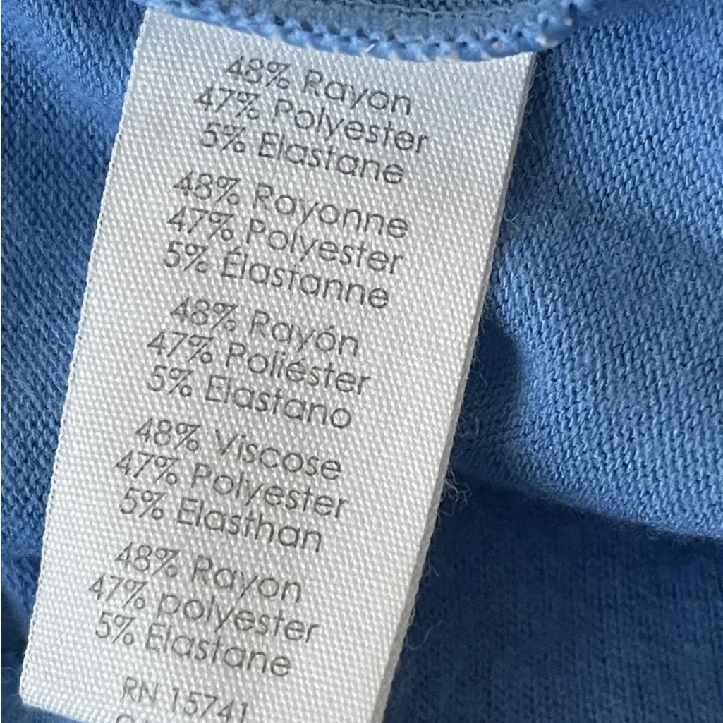 PJ Salvage Don’t Hurry Be Happy Live Life Cozy Lounge Sweatshirt Top Small NWT Blue - Image 9